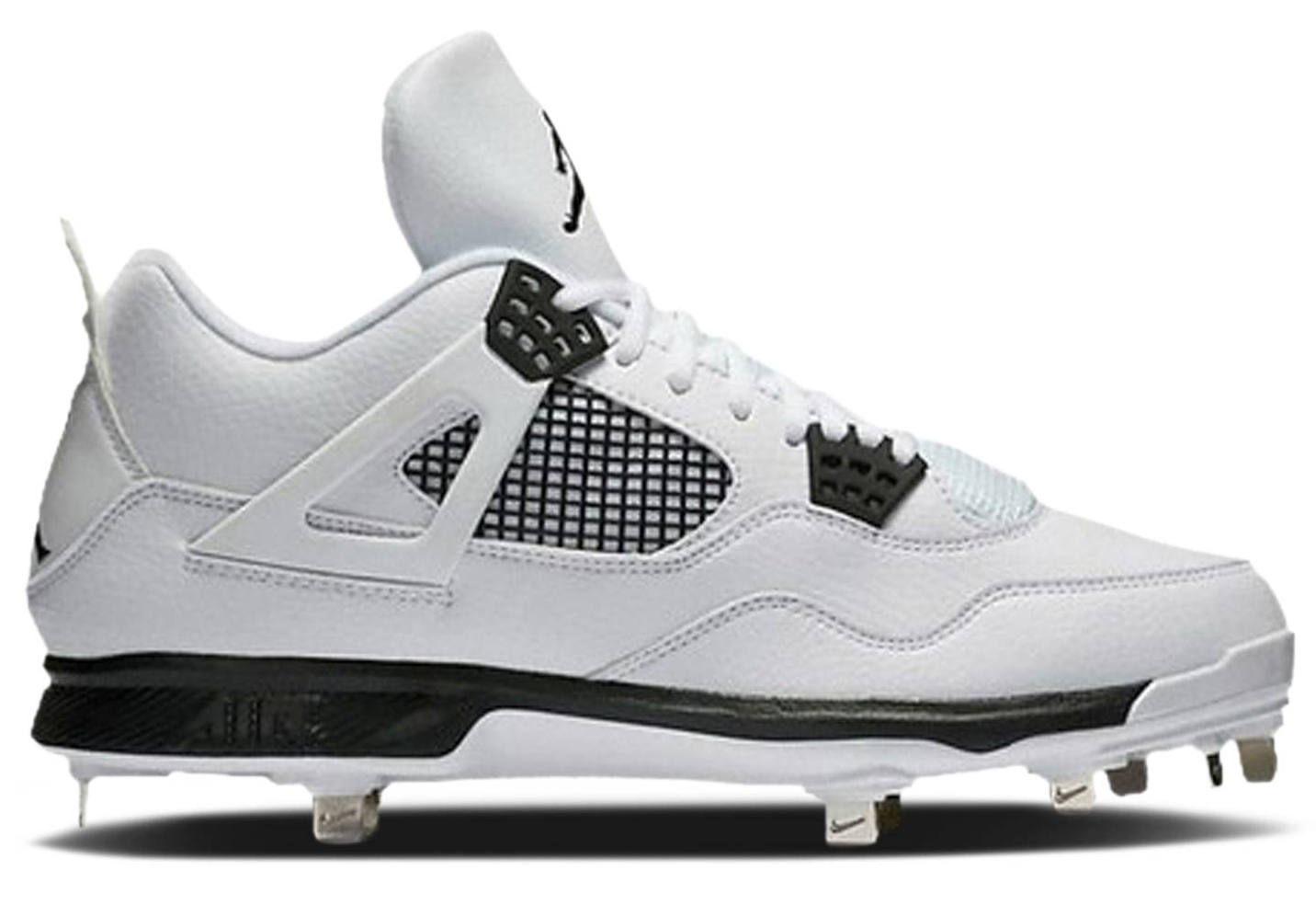 Jordan IV 4 Retro Metal Cleat White